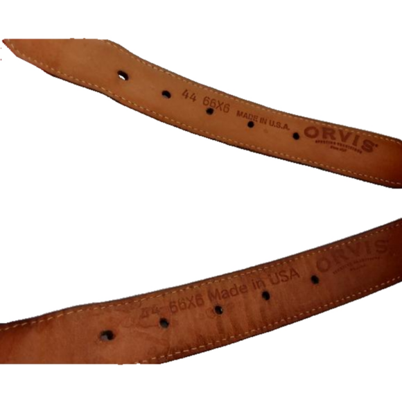 Mens Orvis size 44 canvas & leather belts - Picture 6 of 6